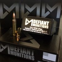 DEFIANT Munitions 223 Rem 55 gr. SMK Defensive Match 20 rnd/box