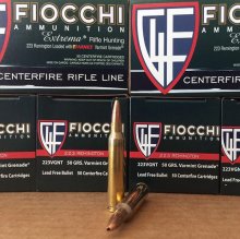 (image for) Fiocchi Extrema 223 50 gr. Varmint LEAD FREE 223VGNT 50 rnd/box