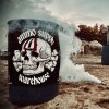 (image for) ASW Ammo Army DEATH HEAD LOGO 3x3 BANNER - BLACK
