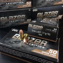(image for) CCI Blazer BRASS 9 mm FMJ 147 gr. #5203 1000 rnd/case