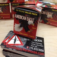 (image for) American Eagle 9 mm 115 gr. FMJ AE9DP100 100 rnd/value pack