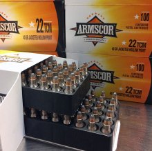 Armscor Precision 22 TCM 40 gr. JHP 1200 rnd/case