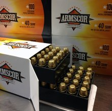 Armscor Precision 40 S&W 180 gr. FMJ 1200 rnd VALUE PACK