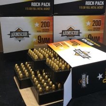 Armscor Precision 9 mm 115 gr. FMJ 200 rnd ROCK PACK