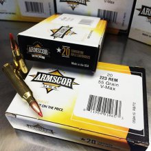 Armscor USA 223 55 gr. Hornady VMAX 20 rnd/box