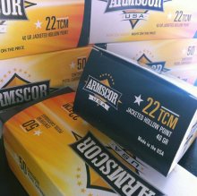 Armscor USA 22 TCM 40 gr. JHP 50 rnd/box NICKEL