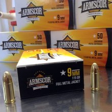 Armscor Precision 9 mm 115 gr. FMJ 50 rnd/box