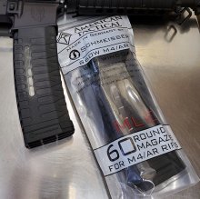 (image for) ATI SCHMEISSER GEN 2 MLE AR-15 M4 Mag 60 rnd. BLACK WINDOWED