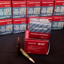 BSP BISHKEK 7.62x39 122 gr. LAQUER CASE FMJ 1000 rnd/case