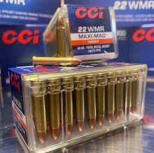 CCI Maxi-Mag TARGET 22 MAG WMR 40 gr. TMJ #0023 50 rnd/box