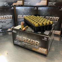 (image for) CCI Blazer BRASS 9 mm FMJ 115 gr. #51992BB 200 rnd VALUE PACK