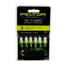 TRI-FLANGE REUSABLE EARPLUGS