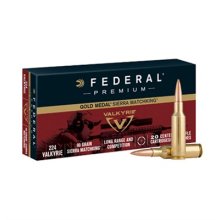 (image for) GOLD MEDAL SIERRA MATCHKING AMMO 224 VALKYRIE 90GR HPBT