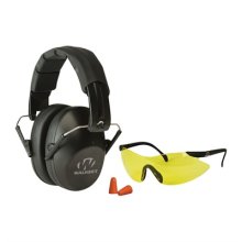 PRO-LOW PROFILE FOLDING EARMUFF & SHOOTING GLASSES KIT