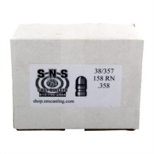 (image for) CAST .38 CALIBER (.358\") ROUND NOSE LEAD HANDGUN BULLETS