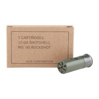(image for) MILITARY GRADE 12 GAUGE 2-3/4" #00 BUCKSHOT SHOTGUN AMMO