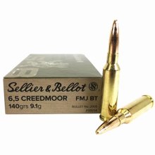 6.5MM CREEDMOOR 140GR FULL METAL JACKET BOAT TAIL AMMO