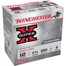 SUPER-X HEAVY GAME LOAD AMMO 12 GAUGE 2-3/4\" 1 OZ #8 SHOT