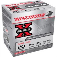 SUPER-X HEAVY GAME LOAD AMMO 20 GAUGE 2-3/4" 7/8 OZ #7.5 SHOT