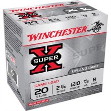 SUPER-X HEAVY GAME LOAD AMMO 20 GAUGE 2-3/4" 7/8 OZ #8 SHOT