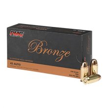 BRONZE 45 AUTO HANDGUN AMMO