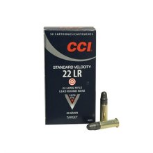 (image for) STANDARD VELOCITY AMMO 22 LONG RIFLE 40GR LEAD ROUND NOSE