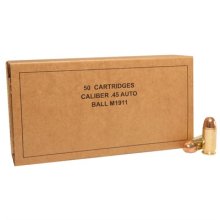 MILITARY AMMO 45 ACP 230GR FMJ