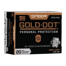 GOLD DOT PERSONAL PROTECTION 9MM LUGER AMMO