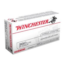 USA WHITE BOX 380 ACP HANDGUN AMMO