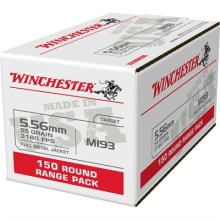 (image for) USA WHITE BOX 5.56MM NATO FULL METAL JACKET RIFLE AMMO