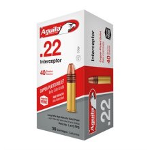 (image for) INTERCEPTOR COPPER PLATED SOLID POINT 22LR AMMO