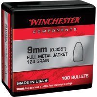 (image for) FULL METAL JACKET 9MM (.355) FMJ HANDGUN BULLETS