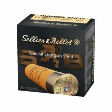 12 GAUGE 2-5/8\" RUBBER BUCKSHOT AMMO