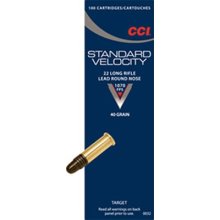 STANDARD VELOCITY AMMO 22 LONG RIFLE 40GR LEAD ROUND NOSE