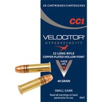 (image for) VELOCITOR HYPERVELOCITY AMMO 22 LONG RIFLE 40GR HOLLOW POINT