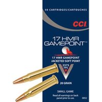 GAMEPOINT AMMO 17 HMR 20GR JACKETED SOFT POINT