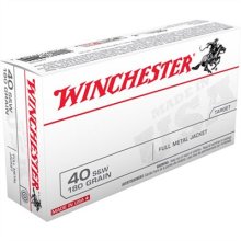 (image for) USA WHITE BOX 40 S&W FULL METAL JACKET HANDGUN AMMO