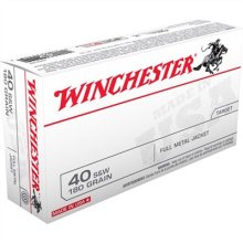 USA WHITE BOX 40 S&W HANDGUN AMMO