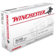 (image for) USA WHITE BOX 308 WINCHESTER FULL MEATAL JACKET RIFLE AMMO