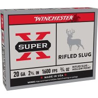(image for) SUPER-X 20 GAUGE 2-3/4" RIFLED SLUG SHOTGUN AMMO