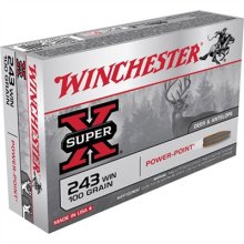 (image for) SUPER-X AMMO 243 WINCHESTER 100GR POWER-POINT