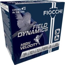 Fiocchi High Velocity Ammo 16ga 2-3/4\" 1-1/8oz #5 Shot 25/bx