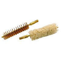 Bronze Bristle Bore Brush & Cotton Swab .50 Caliber