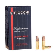 FIOCCHI AMMO 22 LONG RIFLE 38 1250 50RDS