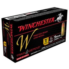 Winchester Train & Defend 9mm 147gr FMJ 50/bx