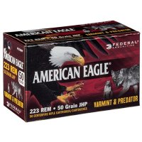 American Eagle 223 50gr JHP V&P 50bx