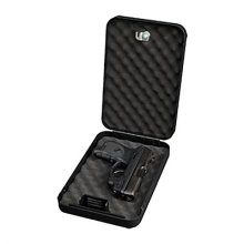 Personal safe w/key lock & security cable - Blk