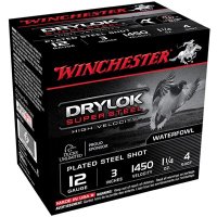 Winchester Drylok Super Steel HV 12ga 3" 1-1/4oz #4 25/bx