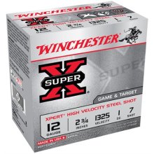WINCHESTER SUPER-X XPERT HV STEEL 12GAUGE 2.75\' 1OZ #7 25/BX (25