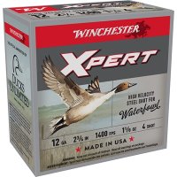 Winchester Xpert HV Steel 12ga 2.75" 1-1/8 oz. #4 25/bx